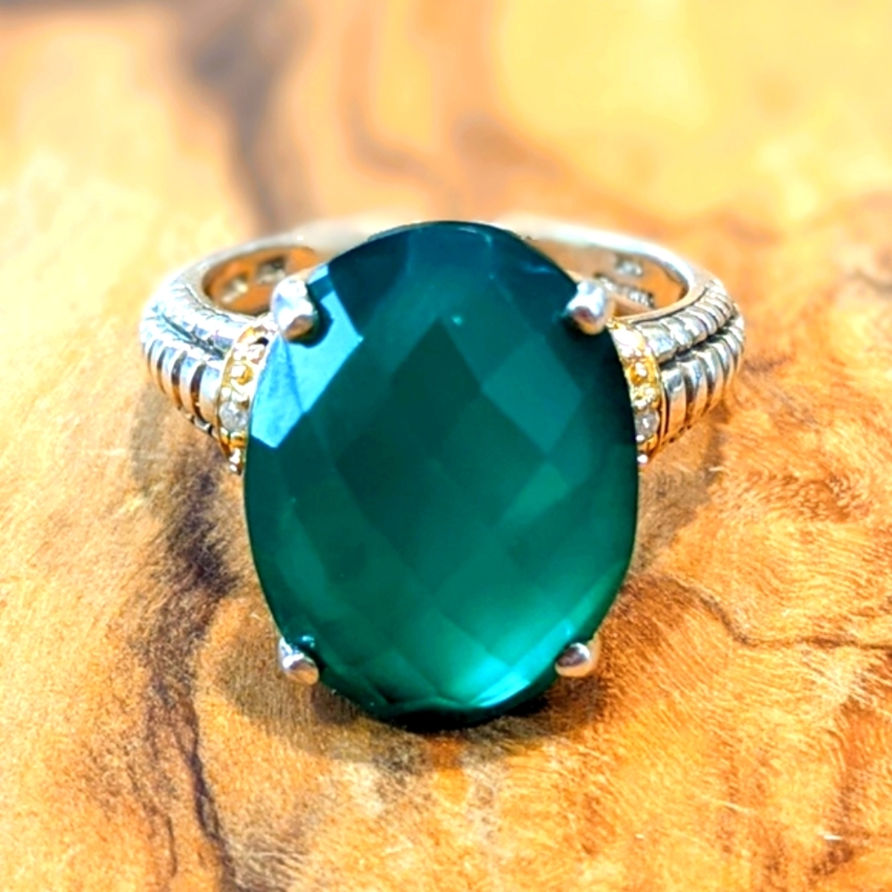 Meredith Leigh Green Onyx Statement Ring